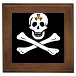 aphi que apo pirate logo Framed Tile