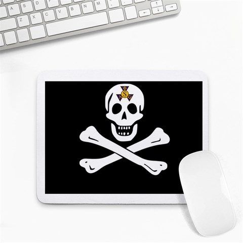 aphi que apo pirate logo Small Mousepad from ArtsNow.com Front