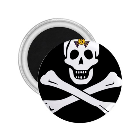 aphi que apo pirate logo 2.25  Magnet from ArtsNow.com Front