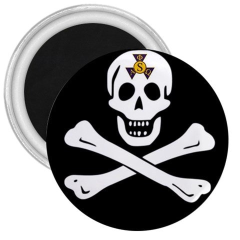 aphi que apo pirate logo 3  Magnet from ArtsNow.com Front