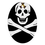 aphi que apo pirate logo Ornament (Oval)