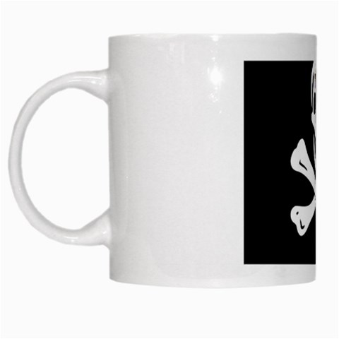 aphi que apo pirate logo White Mug from ArtsNow.com Left