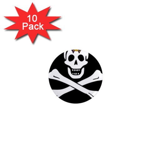 aphi que apo pirate logo 1  Mini Magnet (10 pack)  from ArtsNow.com Front