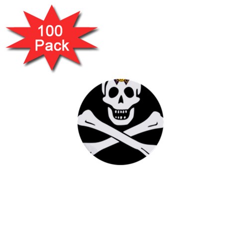 aphi que apo pirate logo 1  Mini Button (100 pack)  from ArtsNow.com Front