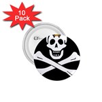 aphi que apo pirate logo 1.75  Button (10 pack) 