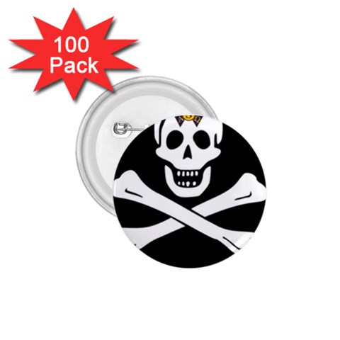 aphi que apo pirate logo 1.75  Button (100 pack)  from ArtsNow.com Front