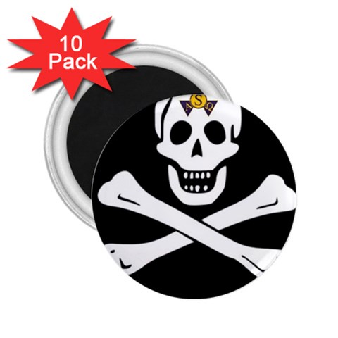 aphi que apo pirate logo 2.25  Magnet (10 pack) from ArtsNow.com Front