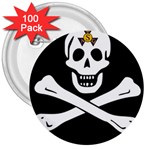 aphi que apo pirate logo 3  Button (100 pack)