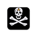 aphi que apo pirate logo Rubber Coaster (Square)