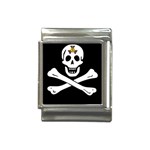 aphi que apo pirate logo Italian Charm (13mm)