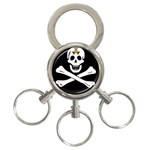 aphi que apo pirate logo 3-Ring Key Chain