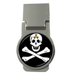 aphi que apo pirate logo Money Clip (Round)