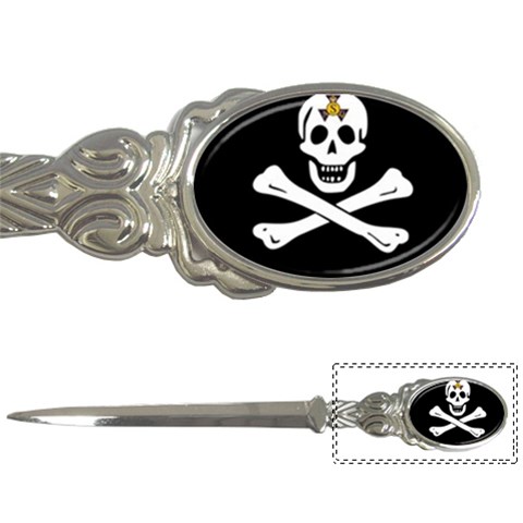 aphi que apo pirate logo Letter Opener from ArtsNow.com Front