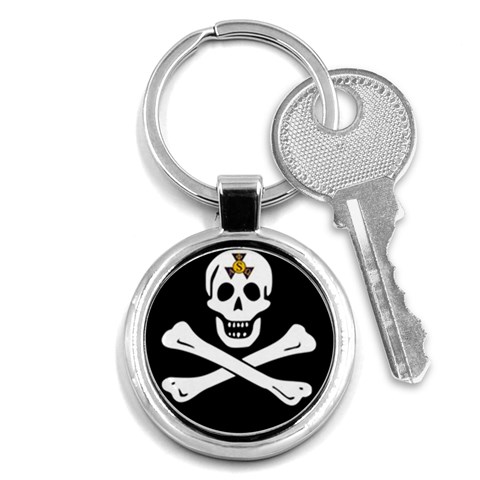 aphi que apo pirate logo Key Chain (Round) from ArtsNow.com Front