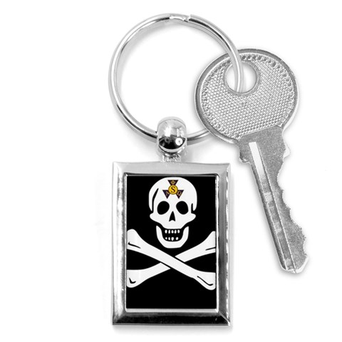 aphi que apo pirate logo Key Chain (Rectangle) from ArtsNow.com Front
