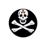 aphi que apo pirate logo Rubber Coaster (Round)