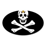 aphi que apo pirate logo Magnet (Oval)