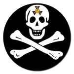 aphi que apo pirate logo Magnet 5  (Round)