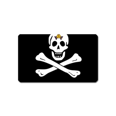 aphi que apo pirate logo Magnet (Name Card) from ArtsNow.com Front
