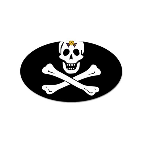 aphi que apo pirate logo Sticker Oval (100 pack) from ArtsNow.com Front