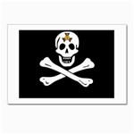 aphi que apo pirate logo Postcard 5  x 7 