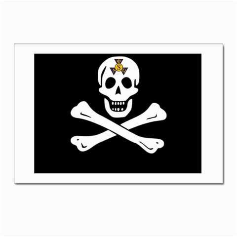 aphi que apo pirate logo Postcards 5  x 7  (Pkg of 10) from ArtsNow.com Front