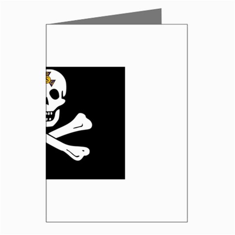 aphi que apo pirate logo Greeting Cards (Pkg of 8) from ArtsNow.com Left