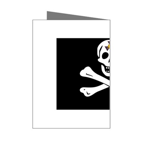 aphi que apo pirate logo Mini Greeting Card from ArtsNow.com Right