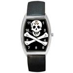 aphi que apo pirate logo Barrel Style Metal Watch