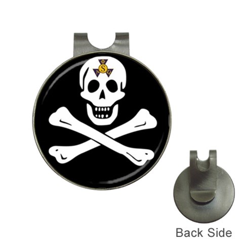 aphi que apo pirate logo Golf Ball Marker Hat Clip from ArtsNow.com Front