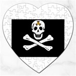 aphi que apo pirate logo Jigsaw Puzzle (Heart)