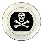 aphi que apo pirate logo Porcelain Plate