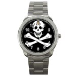 aphi que apo pirate logo Sport Metal Watch