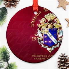 a phi que apo 59608 Round Ornament (Two Sides) from ArtsNow.com Front
