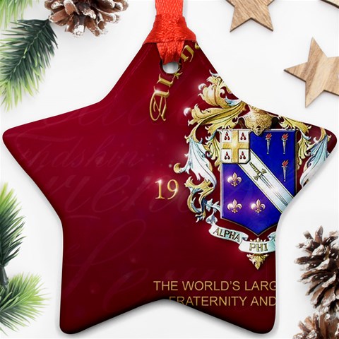a phi que apo 59608 Star Ornament (Two Sides) from ArtsNow.com Front