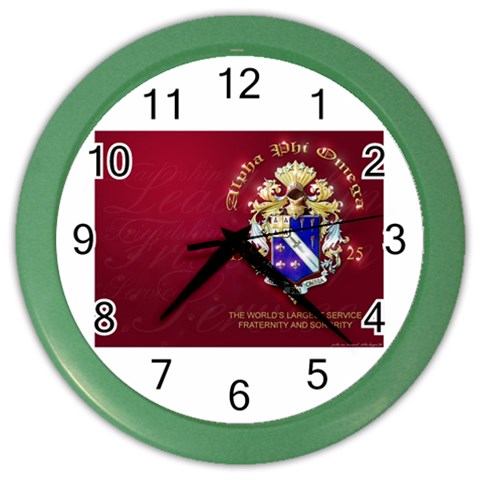a phi que apo 59608 Color Wall Clock from ArtsNow.com Front