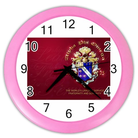 a phi que apo 59608 Color Wall Clock from ArtsNow.com Front