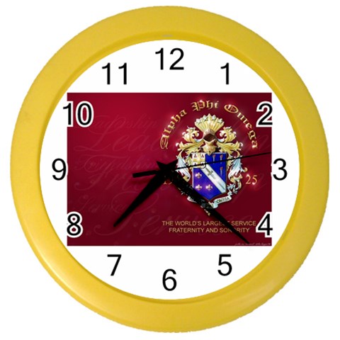 a phi que apo 59608 Color Wall Clock from ArtsNow.com Front