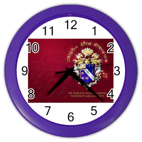 a phi que apo 59608 Color Wall Clock from ArtsNow.com Front