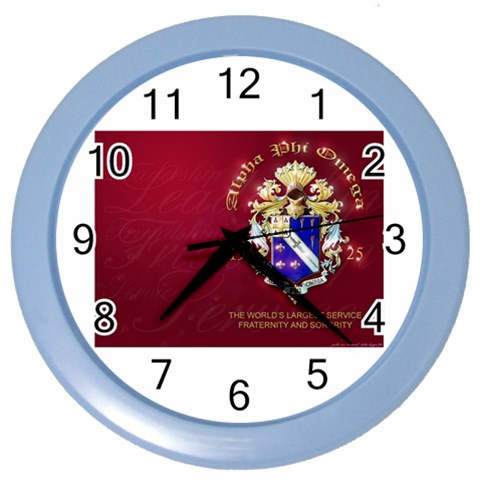 a phi que apo 59608 Color Wall Clock from ArtsNow.com Front