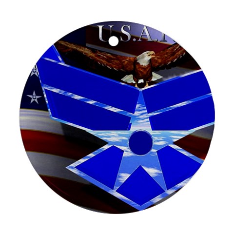 Air Force 4_WP Ornament (Round) from ArtsNow.com Front