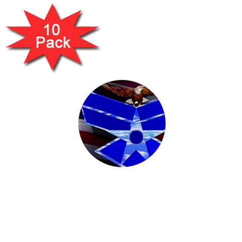 Air Force 4_WP 1  Mini Magnet (10 pack)  from ArtsNow.com Front