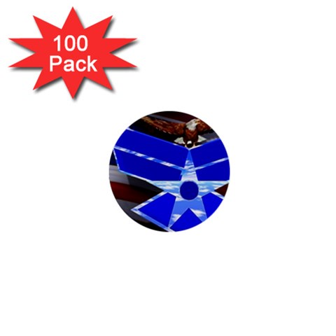 Air Force 4_WP 1  Mini Button (100 pack)  from ArtsNow.com Front