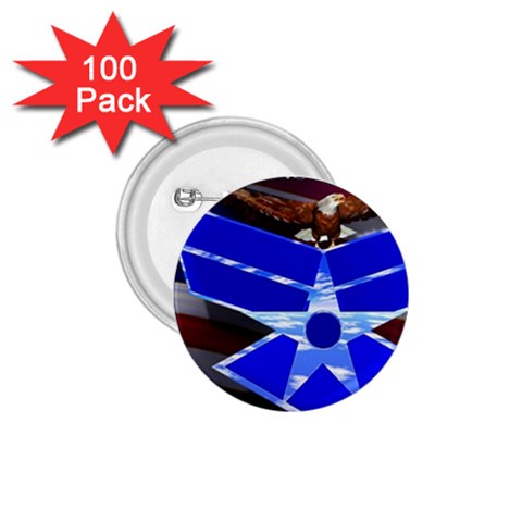 Air Force 4_WP 1.75  Button (100 pack)  from ArtsNow.com Front