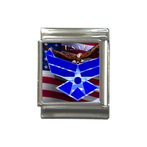 Air Force 4_WP Italian Charm (13mm) from ArtsNow.com Front