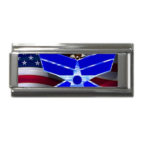 Air Force 4_WP Superlink Italian Charm (9mm) from ArtsNow.com Front