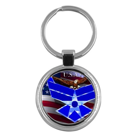 Air Force 4_WP Key Chain (Round) from ArtsNow.com Front