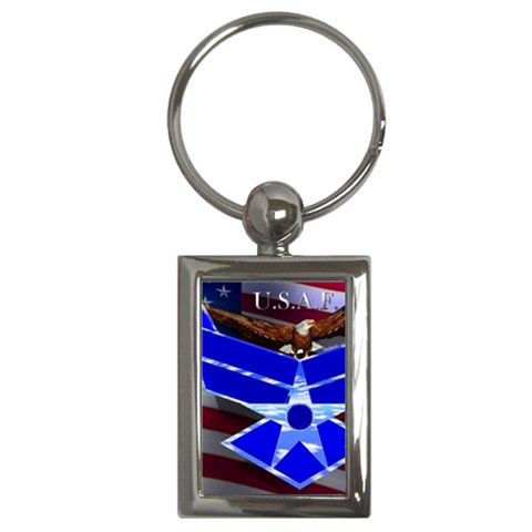 Air Force 4_WP Key Chain (Rectangle) from ArtsNow.com Front