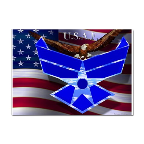 Air Force 4_WP Sticker A4 (100 pack) from ArtsNow.com Front
