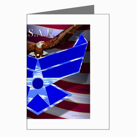 Air Force 4_WP Greeting Cards (Pkg of 8) from ArtsNow.com Left
